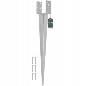 Podstawa Słupa Wbijana Kotwa Wspornik 710mm 0-120