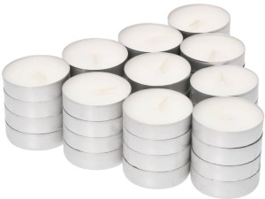 100x Podgrzewacz Tealight Świeczki Bezzapachowe 3h