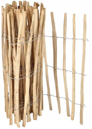 Płotek Leszczynowy Ogrodowy Palisada Łupanka 100cm