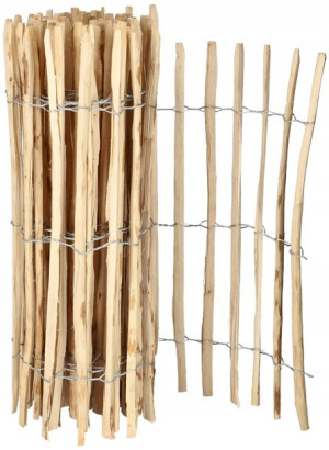 Płotek Leszczynowy Ogrodowy Palisada Łupanka 90cm