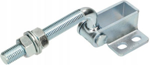 Zawias Regulowany Bramowy Gięty M16 125mm Furtki