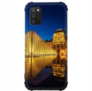 Etui Antishock Do SAMSUNG A03S Podróże Świat Wzory