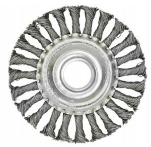 Szczotka Tarczowa Druciana Splatana 115mm 22,2mm