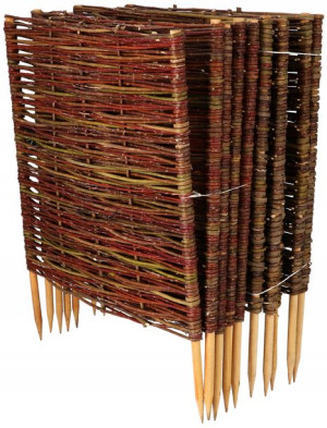 Wiklinowy Płotek Obrzeże Palisada 60x60cm 5 Szt