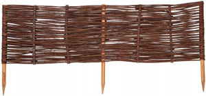 Wiklinowy Płotek Parawan Obrzeże Palisada 100x30cm
