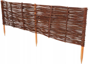Palisada Obrzeże Płotek Wiklinowy Ogrodowa 100x30