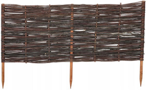 Wiklinowy Płotek Parawan Obrzeże Palisada 100x40cm