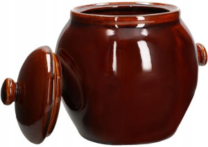 Beczka 2,5l Ceramiczna Kamionka Garnek Do Kiszenia