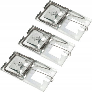 3x Szczurołapka Metalowa Pułapka Łapka Mysz Szczur