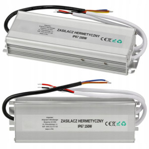 Zasilacz do taśm LED wodoodporny 12A 150W 12V I67