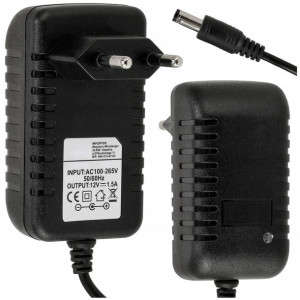 Zasilacz LED wtyczkowy 1,5A 18W 12V 2,1mm