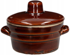 Kamionka Beczka Ceramiczna 0,3l Garnek Na Smalec