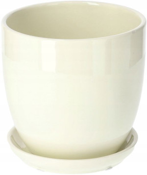 Doniczka Donica Osłonka Ceramiczna Z Podstawką ⌀15