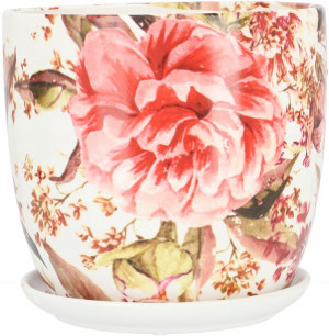 Doniczka 20cm Donica Osłonka Ceramiczna Podstawka