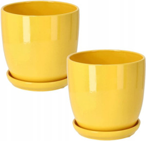 2x Doniczka 15 Donica Osłonka Ceramiczna Podstawka