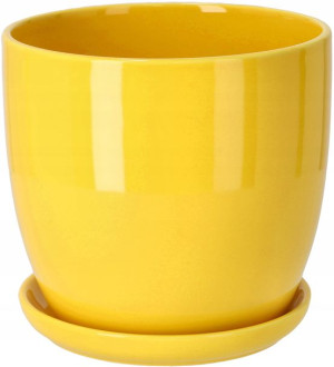 Doniczka Donica Osłonka Ceramiczna Z Podstawką ⌀13
