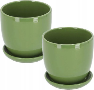 2x Doniczka 20 Donica Osłonka Ceramiczna Podstawka