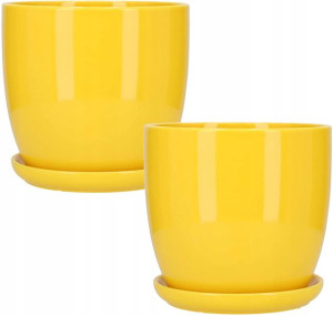 Doniczka Osłonka Ceramiczna Z Podstawką ⌀20 2szt