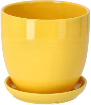 Doniczka Donica Osłonka Ceramiczna Z Podstawką ⌀20