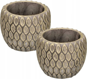 2x Doniczka Fi7 Donica Osłonka Ceramiczna Kwiaty