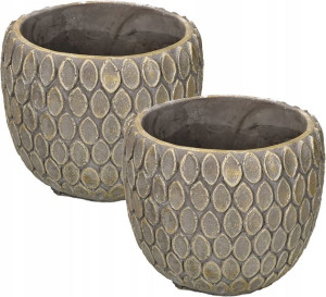 2x Doniczka Fi14 Donica Osłonka Ceramiczna Kwiaty