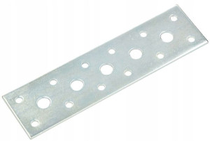 Płytka Perforowana Łącznik Płaski Ocynk 145x40