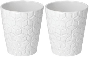 Doniczka Osłonka Ceramiczna Na Kwiaty 12cm - 2 Szt