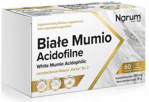 Narum Białe Mumio Acidofilne 250 mg 60 kapsułek