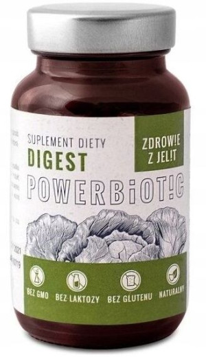 Powerbiotic Digest kapusta probiotyki 60kapsułek