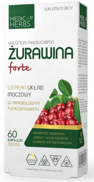 Medica Herbs Żurawina Forte 60 kapsułek