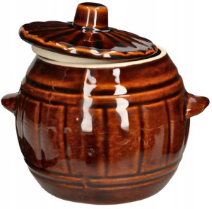 Beczka Ceramiczna Kamionkowa 1l Garnek Do Kiszenia