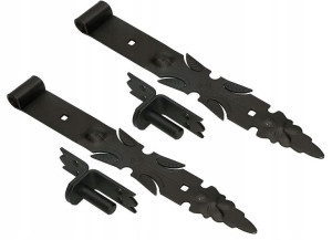 Zawias Pasowy Kuty Do Drzwi 400mm + Zaczep 2 Szt