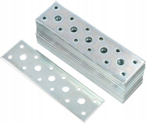 Płytka Perforowana Łącznik Płaski Ocynk 145x40 50