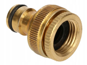 Przyłącze Kran Mosiądz 1/2-3/4 Wąż Adapter Łącznik