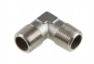 Kolanko 1/2"gwint Zew./zew. (m+m) Chrom