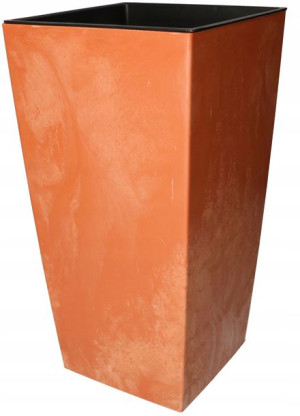 Doniczka + Wkład 200x200x380 Mm Imitacja Betonu