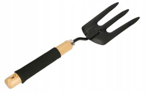 Mini Widełki 140mm Widły Ogrodowe Czarne Ze Stali