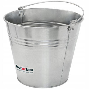 Wiadro Ocynkowane Budowlane Stalowe 15 L Blaszane