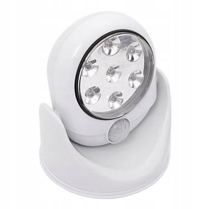 Lampka Z Czujnikiem Ruchu 7 Led Obrót 360° Baterie