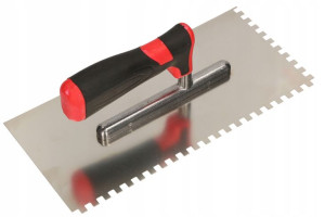 Nierdzewna Paca 270mm Zębata 6mm Gumowany Uchwyt