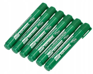 Marker Permanentny Zielony Wodoodporny 6szt