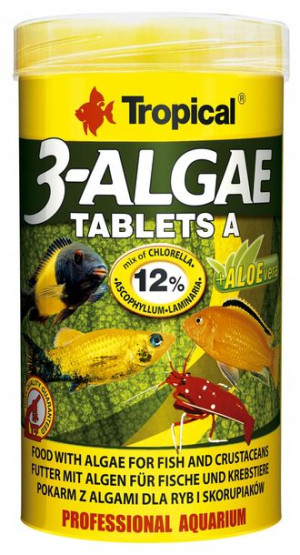 Tropical 3-ALGAE TABLETKI A 50ml/36g/80szt