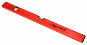 Poziomica Aluminiowa Czerwona 100cm Poziomowanie