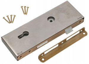 Zamek Wpuszczany 90x50 Mm Na Wkładkę + Puszka