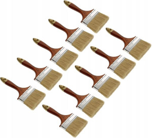 Pędzel 4'' 100 Mm Drewniany Angielski 10 Sztuk