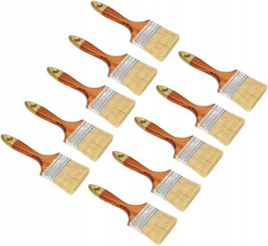 Pędzel 3'' 75 Mm Drewniany Angielski 10 Sztuk