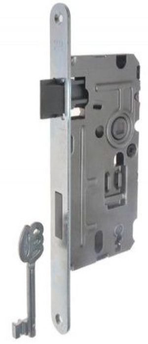 Zamek Metalplast 110 72/50 Klucz Ocynk Biały Lewy