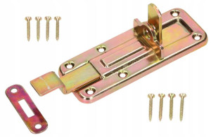 Zasuwa Drzwiowa Odgięta 120 Mm Płaska Blokada