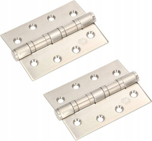 Zawias Drzwiowy Łożyskowany 100x75mm Inox 2 Szt