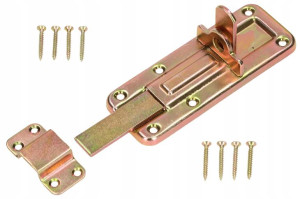 Zasuwa Drzwiowa Prosta 120 Mm Płaska Blokada